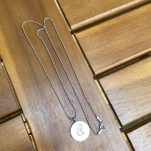 Sterling Silver Monogram Necklace